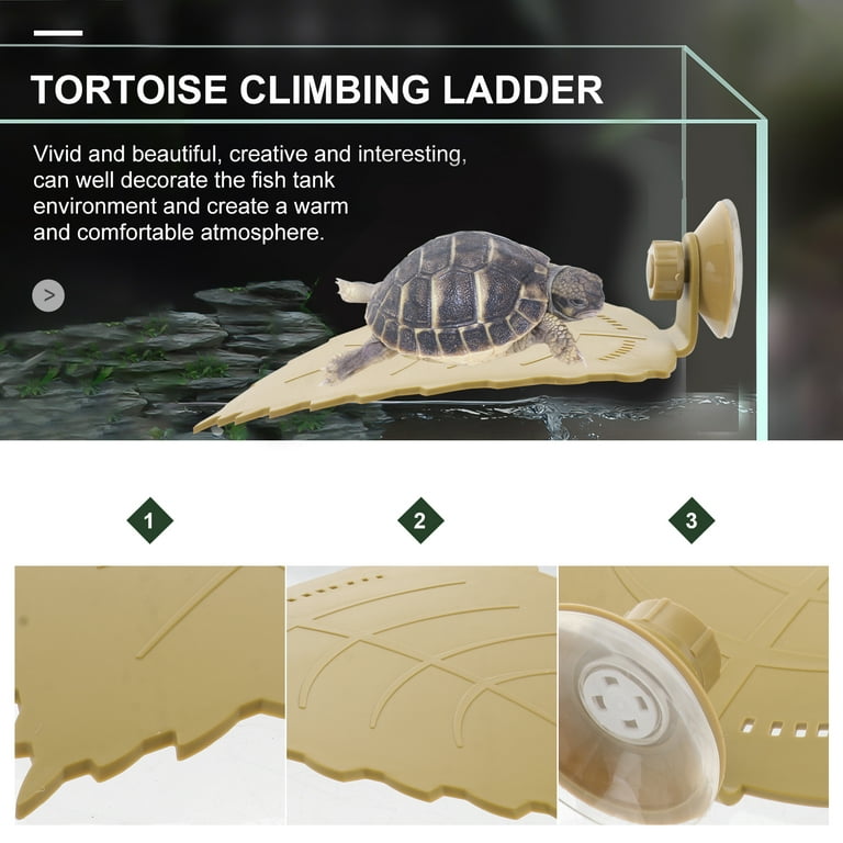 Turtle Platform Leaf Decor Fish Tank Accessories Aquatic Supplies