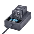 thumbnail image 4 of Batmax 3 unidades batería Li-ion AHDBT-301 1250mAh cargador USB, 4 of 7