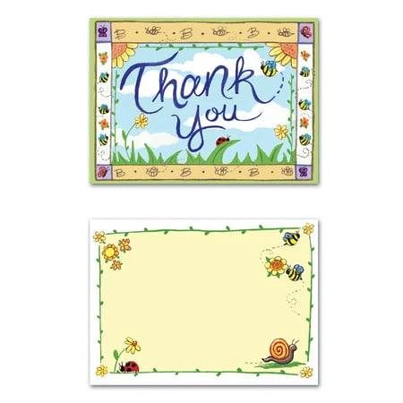 Club Pack of 96 Neutral Gender Thank You Notes