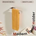 thumbnail image 4 of KOKOSIRI Hand Towel Bars Bath Towel Holder Brushed Nickel Wall Mount Kitchen Towels Rack Bathroom Hardware Stainless Steel, B3009BR, 4 of 7