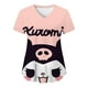 thumbnail image 1 of Sanrio Kuromi-Camiseta con estampado de Hello Kitty para mujer, camisa con bolsillo y cuello en V, uniforme de enfermera con estampado HD de dibujos animados, Y2k, novedad de verano, 1 of 6