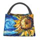 thumbnail image 1 of Easygdp vintage Starry Sunflower Bolsa de Almuerzo Insulada Reutilizable, Bolsa de Mano y Bandolera para Oficina, Trabajo, Viajes, 1 of 6