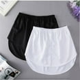 thumbnail image 4 of Shirt Extenders Layering Fake Top Lower Sweep Shirt Extender Asjustable Mini Skirt For Women, 4 of 4