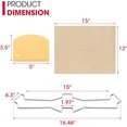 thumbnail image 2 of Round Pizza Stone for Oven and Grill Oven Baking Stone for Bread Cordierite Pizza Pan for Baking Crispy Pastry Bread and Cookies Includes Carry Rack and Dough Scraper, 2 of 8