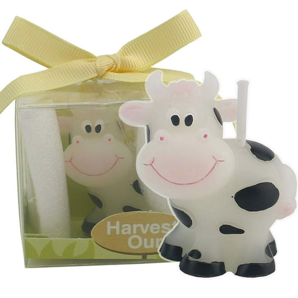 TIHOOD Creative Cow Cartoon Birthday Candle, Smokeless Cake Candle and Party Supplies, Hand-Made Cake Topper Decoration, Great Gift