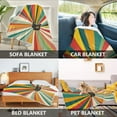 thumbnail image 2 of Yayeee Throw Blanket for Couch Soft Warm 50" x 60" Sofa Chair Bed Decoration, Colorful Cat, 2 of 7