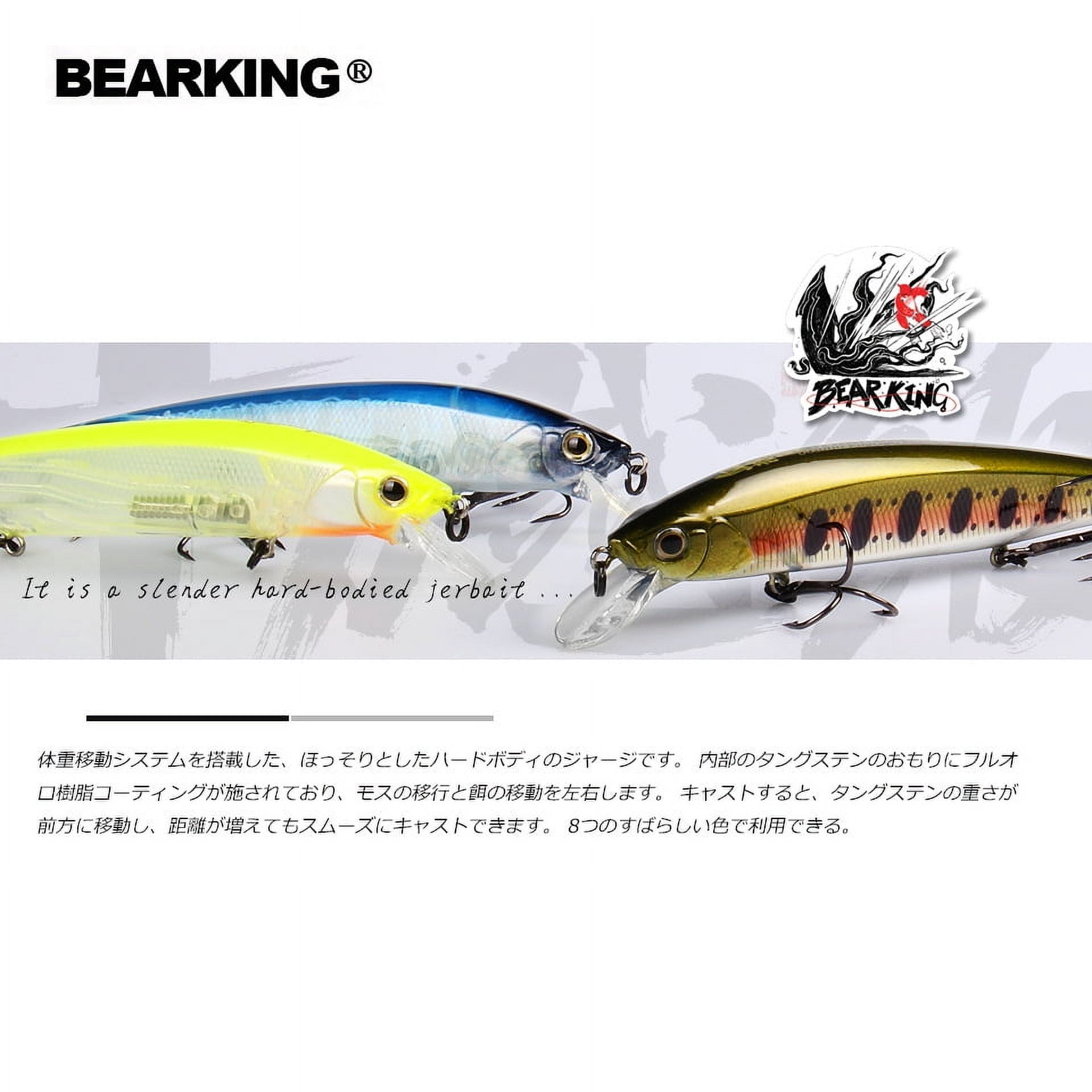 3PCS/Set BEARKING 130mm 22g SP Hot Fishing Lures, Assorted Colors, Minnow Crank Tungsten Weight System Wobbler Model Crank Bait