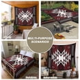 thumbnail image 6 of Red Black Large Tapestry for Bedroom Wall Hanging Tapestry, Southwest Geometric Aztec Farmhouse Tribal Ceiling Backdrop Tapestries Poster Blanket Wall Decor for Teens Room Living Room Dorm 85" x 90", 6 of 8