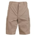 thumbnail image 1 of Mafoose Men's Casual Street Cargo Shorts Army Military BDU Rip Stop Camo Shorts Khaki Small, 1 of 4