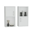 thumbnail image 3 of Wall Mounted Bathroom Medicine Cabinet 24" H, Two Doors, Two Shelves, Easy to assemble White, 3 of 5