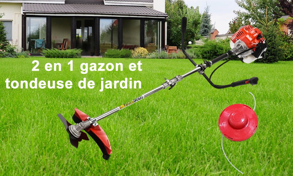 Floseru Weed Eater Gas Powe 52cc 2-Stroke Gas Crank, 2 in 1 Grass Trimmer, Multi-Functional Trimming Tool - String Trimmer, Brush Trimmer