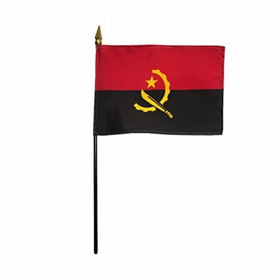 Annin Flagmakers 210003 4 x 6 in. Eb Angola Mounted, Pack Of 12