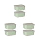 thumbnail image 5 of Toystoory Recipiente de plástico para alimentos, transparente, fácil de localizar, sin BPA, conserva la frescura, frío y caliente, verde, 2 Type1 NO1, 5 of 6
