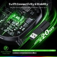 thumbnail image 4 of Auriculares inalámbricos para juegos WESEARY para PC PS5 PS4 Switch Mac, 4 of 9