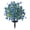 T1#Blue,22inch, variant on Artificial Geranium Flowers with Stake, UV Resistant Fake Outdoor Bushes, Realistic Silk Faux Flowers for Front Porch Patio Garden Decor, Artificial Shrubs for Outside