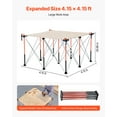 thumbnail image 4 of VEVOR Support de Travail Pliant Portable 4,15 x 4,15 Pieds Support de Travail Pliable Capacité de 3500lbs, 4 of 9