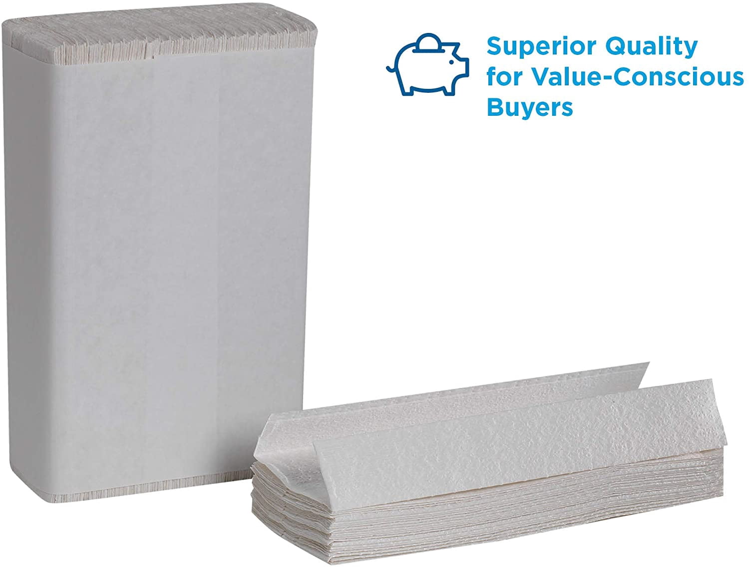 ONKER Blue Select Premium 2-Ply C-Fold Paper Towels by PRO , White, 23000, 120 Towels Per Pack, 12 Packs Per Case