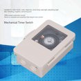 thumbnail image 4 of 24H Cycle Time Switch, 250VAC Contact Capacity Low Power Consumption 100-240VAC IP53  Rainproof Mechanical Timer Switch  for Home, 4 of 7
