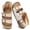 Beige, variant on Sandals For Women With Soft Cork Footbed, Mens Slip On Clog Mules With Adjustable Double Buckle, Open Toe Flat Slide Shoes, Summer Outdoor Back Strap Slipper