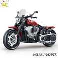 thumbnail image 1 of HUIQIBAO 1:8 Classic Motorbike Building Blocks High-tech Model Moto City Racer Bricks Toy for Kid Boy Children Adult MOC Car Set, 1 of 7