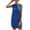 Blue, variant on Slim Cropped Hoodie Drawstring Athleisure Women'S Solid Color Sleeveless Dress Dress Girls Mauve Dress for Women Fall Casual Dresses for Women High Low Dress for Women Dresses for Small Women Womens