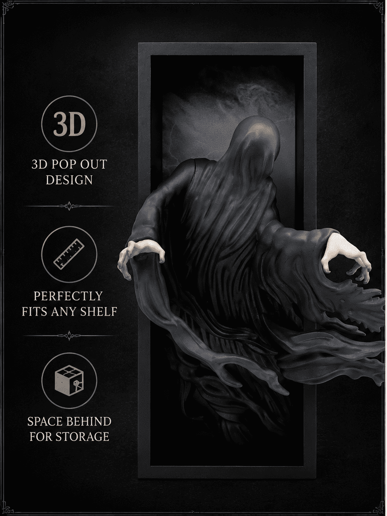 CultureFly Harry Potter Vinyl Book Nook, Dementor, 3D Shelf Decor, Officially Licensed