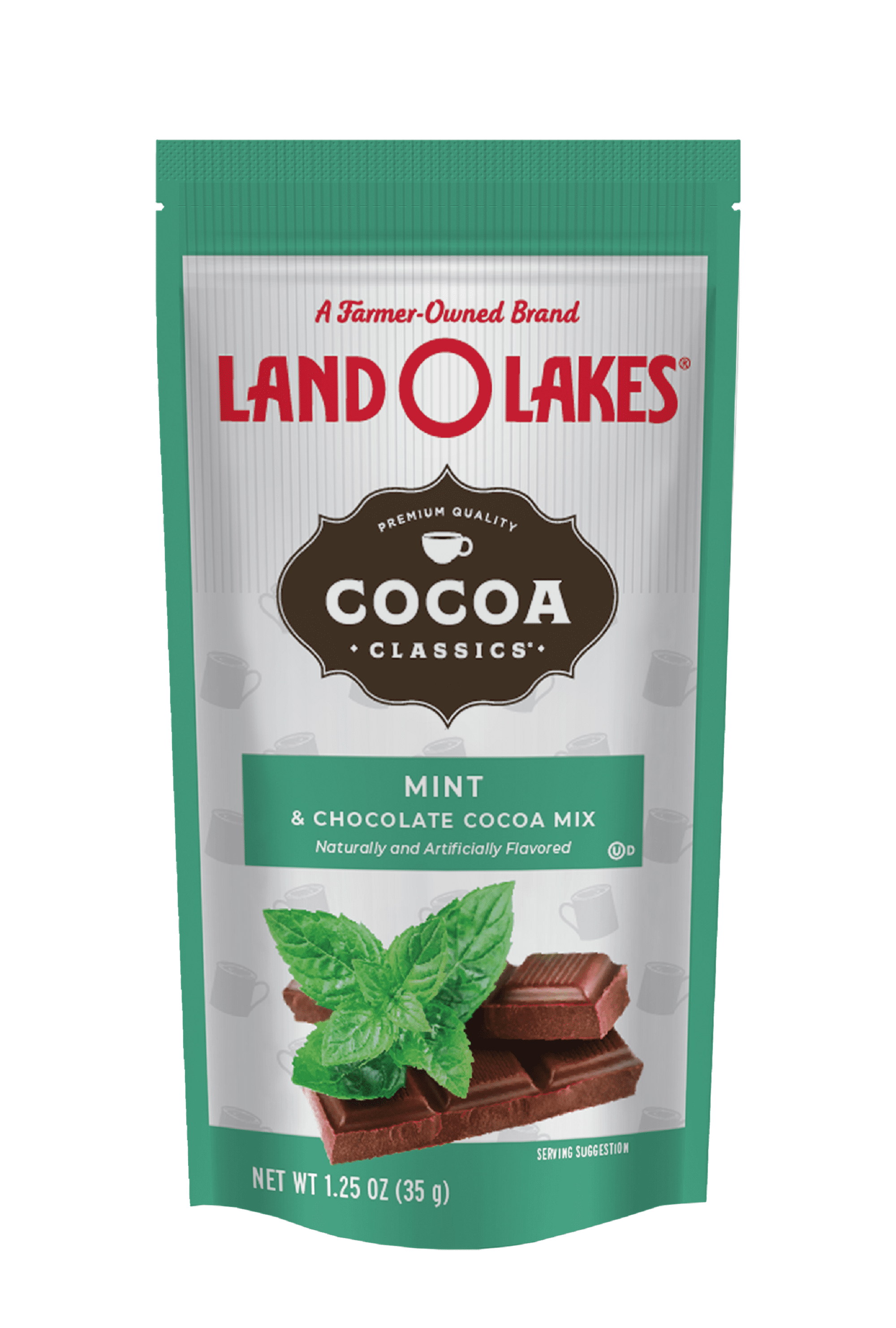 Land O'Lakes, Cocoa Classics Mint Cocoa Mix, Nonfat Milk, Gluten