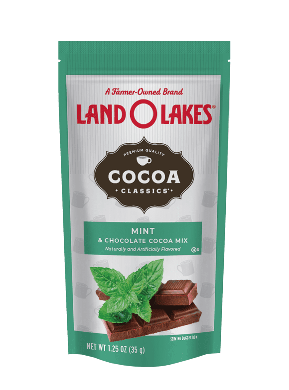 Land O'Lakes Cocoa Classics Mint & Chocolate Hot Cocoa Mix, 1.25 Oz.