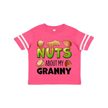 

Inktastic Nuts About My Granny Peanut Almond Pistachio Gift Toddler Boy or Toddler Girl T-Shirt