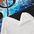 thumbnail image 3 of Erosebridal Musical Notes Throw Blanket for Couch 60x80,Abstract Water Fire Fleece Blanket,Melody Bedroom Decor,Ultra Soft, 3 of 6