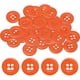 thumbnail image 1 of Botones de Costura Uxcell [50pcs] - 0.5 Pulgadas/ 12.5mm 20L Botones Redondos Planos de Resina de 4 Agujeros para Reemplazo de Abrigos y Costura de Ropa y DIY - [Naranja], 1 of 6