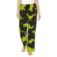 thumbnail image 2 of Goofa Cute Cartoon Dinosaurs Printed Soft Pajama Pants for Women, Wide Leg Comfy Casual Lounge Yoga Pants-X-Large, 2 of 9
