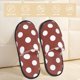 thumbnail image 2 of Fotbe Maroon And White Polka Dot Pantuflas Peludas para Mujer con Estampado, Zapatillas de Peluche, Zapatos de Invierno para Casa, Uso Interior y Exterior-Medium, 2 of 8