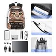 thumbnail image 6 of Daiia Cat Holding Mugshot Sign School Backpack for Men Women, Unisex Large Waterproof Bookbag Schoolbag Casual Daypack for High School/College/Teens/Travel/Work Black, 6 of 8