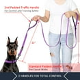 thumbnail image 2 of PLUTUS PET Double Handle Dog Leash 6ft Long, Padded Traffic Handle, Heavy Duty and Reflective, Training Leash for Medium Large Dogs, Purple, 2 of 7