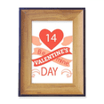thumbnail image 1 of Red Valentine's Day Be Mine Photo Frame Exhibition Display Art Desktop Painting, 1 of 3