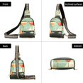 thumbnail image 7 of FORMRS Womens Crossbody Sling Bag Travel Daypack Shoulder Chest Backpack, Red Glasses, 7 of 7