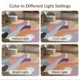 thumbnail image 7 of ODIKA 9'x12' Washable Area Rug Pastel Multicolor Abstract Flow Modern Geometric Curves and Shapes Design for Dining Room, Basement, Large Office, Non-Slip Chair-Friendly, 7 of 7