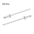 thumbnail image 4 of Unique Bargains 2.4mm Diameter 6mm Grip Length Silver Tone Aluminum Blind Rivets 120 Pack, 4 of 4