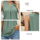 thumbnail image 5 of Camiseta sin mangas plisada con cuello en V para mujer, camisa sin mangas hueca elegante informal elegante de Color puro para trabajo de oficina, 5 of 6