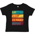 thumbnail image 3 of Inktastic Hockey Eat Sleep Ice Hockey Repeat Boys or Girls Toddler T-Shirt, 3 of 5