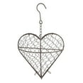 thumbnail image 2 of Xloro Heart Shaped Hanging Planter Metal Wire Succulent Basket Wrought Iron Floral Wreath Frame with Hook for Wall Garden Decor Patio Courtyard (1Pc 8"), 2 of 9