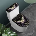 thumbnail image 2 of HELLHERO Butterfly Pattern Toilet Lid Covers Set for Stretch Elastic Fabric Soft Easy to Install Dust-Proof Elastic Edge Reusable Stylish Gifts, 2 of 8