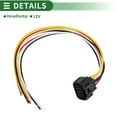 thumbnail image 4 of Conjunto de arnés de cableado de faros Unique Bargains No.61816850 para faros Honda Civic 2016-2023, arnés de cable de faros, 8 terminales, 30 cm, 1 conjunto, 4 of 7