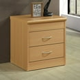 thumbnail image 2 of Hodedah 2-Drawer Nightstand, Beech, 2 of 6