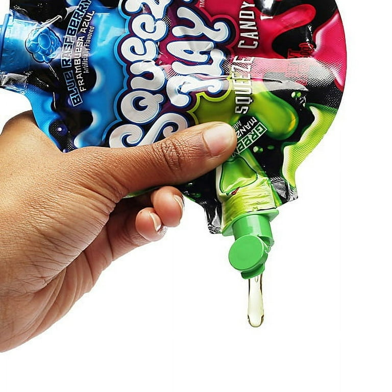 Squeeze Play 3-Flavor Gooey Candy Packs - 12 Count Display Box