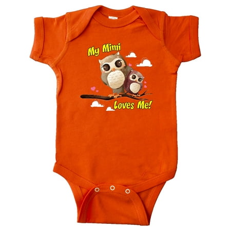 

Inktastic My Mimi Loves Me Owl Gift Baby Boy or Baby Girl Bodysuit