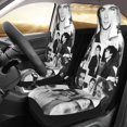 thumbnail image 3 of The Vampire Diaries Car Seat Covers Accessories Vehicle Front Seat Protective Mat Cover 2pcs Universal Fit For SUV Sedan Van Trucks, 3 of 8