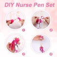 thumbnail image 3 of shiyou-7pcs Nurse Pen Set, Badge Reel Pen Include Retractable Ball Pen Permanent Marker Pen Highlighter LED Flashlight Nursing Keychain Clip Scissors Work Student Nurse Gifts Nurse Badge Accessories, 3 of 4