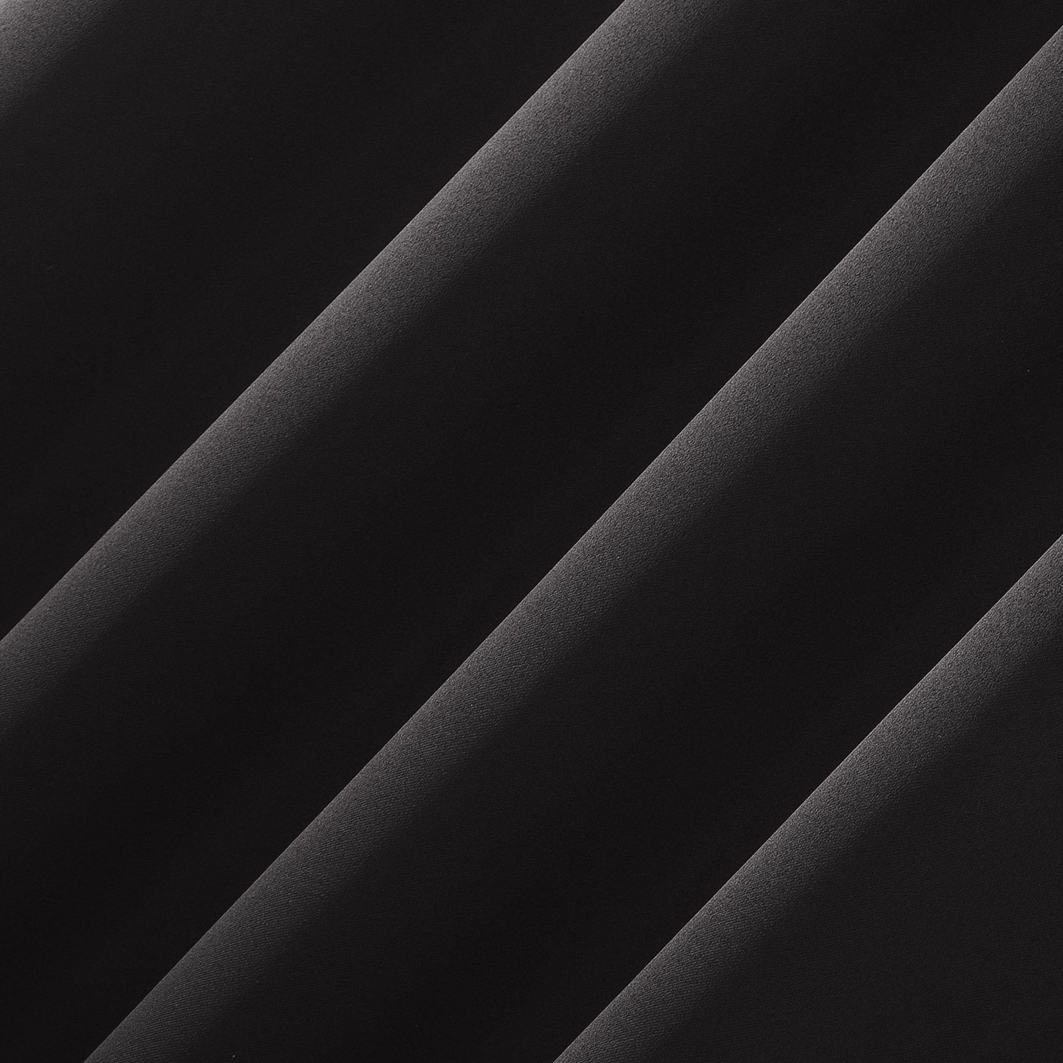 Sun Zero Laredo 2-pack 100% Blackout Rod Pocket Curtain Panel Pair, 37"x63", Black